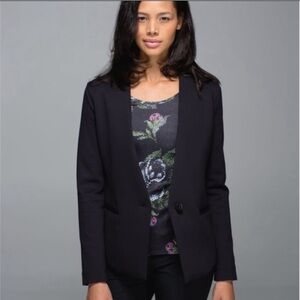 Lululemon Athletica Power Date Blazer, Black, size 4